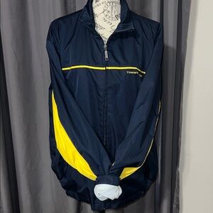 Tommy Hilfiger Men's Blue and Yellow Windbreaker